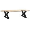 Musta sohvapöydän jalat Ghida 50x(30-31,3)cm (2 kpl teräs)