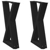 Musta sohvapöydän jalat Ghida 28x(42-43,3)cm (2 kpl teräs)