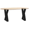 Musta sohvapöydän jalat Ghida 28x(42-43,3)cm (2 kpl teräs)