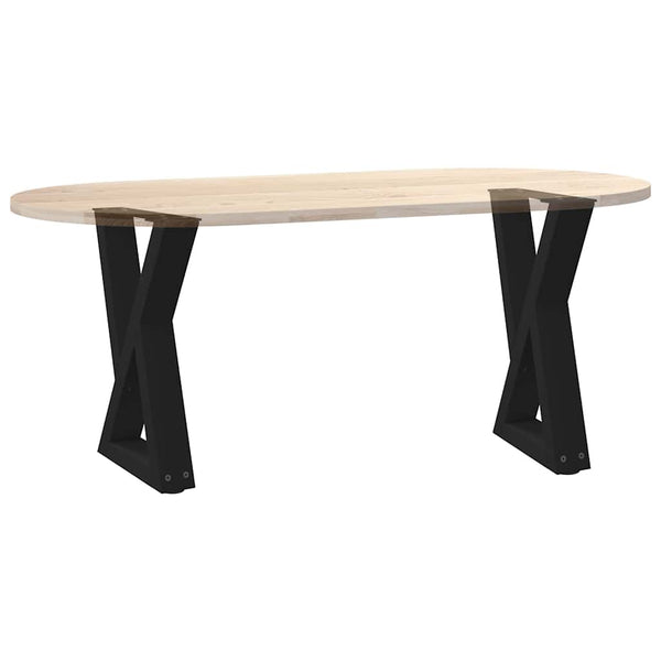 Musta sohvapöydän jalat Ghida 28x(42-43,3)cm (2 kpl teräs)