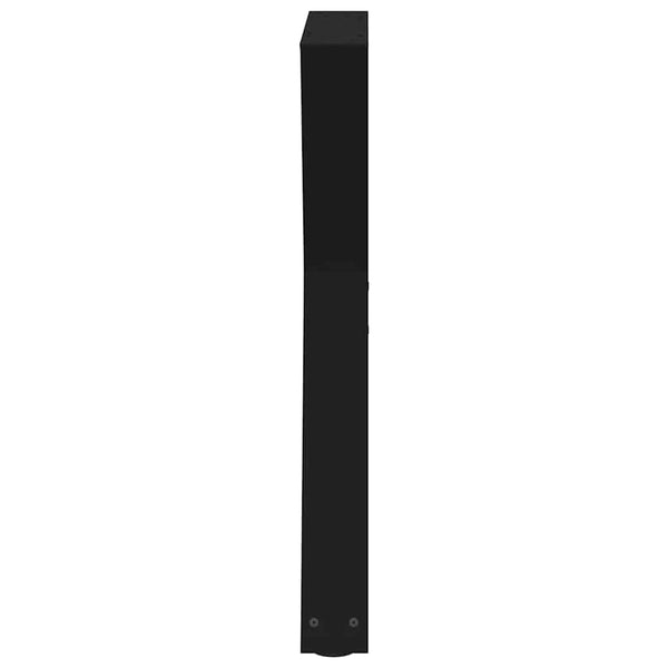 Musta ruokapöydän jalat Ghida 70x(72-73,3)cm (2 kpl, teräs)