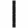 Musta ruokapöydän jalat Ghida 70x(72-73,3)cm (2 kpl, teräs)