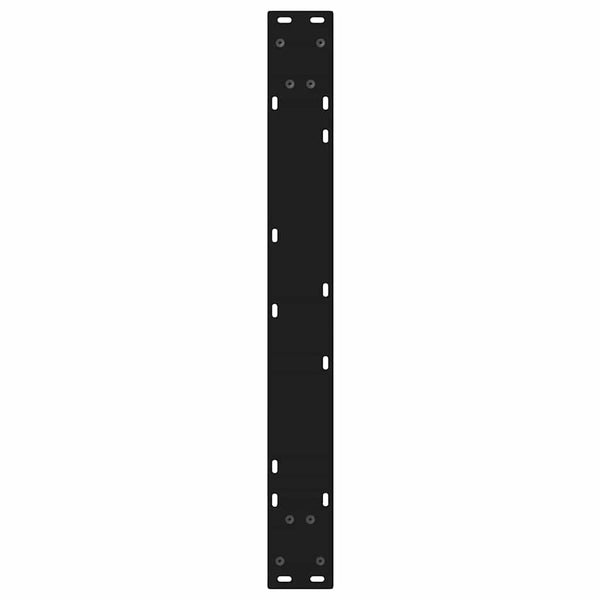 Musta ruokapöydän jalat Ghida 70x(72-73,3)cm (2 kpl, teräs)
