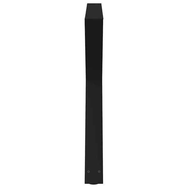 Musta ruokapöydän jalat Ghida 90x(72-73,3)cm (2 kpl teräs)