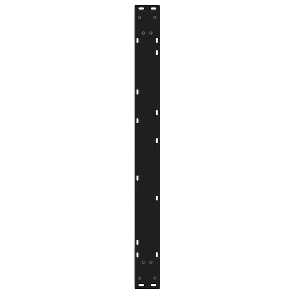 Musta ruokapöydän jalat Ghida 90x(72-73,3)cm (2 kpl teräs)