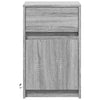 Grauer Nachttisch mit LED-Beleuchtung Tg (2 Stk. Sonoma-Holz)