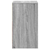 Grauer Nachttisch mit LED-Beleuchtung Tg (2 Stk. Sonoma-Holz)