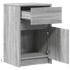 Grauer Nachttisch mit LED-Beleuchtung Tg (2 Stk. Sonoma-Holz)