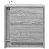 Grauer Nachttisch mit LED-Beleuchtung Tanja (2er Set Sonoma-Holz)