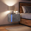 Wandmontierter Nachttisch Ananda aus Beton (mit LED-Beleuchtung)