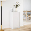 Valkoinen senkki led-valoilla Iovuta 42,5x34x85cm (puinen)