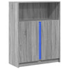 Harmaa senkki led-valoilla Artansa 77x34x100cm (puinen)
