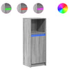 Graues Sideboard mit LED-Beleuchtung Rachelle 38x34x100cm (Holz)