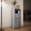 Graues Sideboard mit LED-Beleuchtung Rachelle 38x34x100cm (Holz)