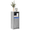 Graues Sideboard mit LED-Beleuchtung Rachelle 38x34x100cm (Holz)