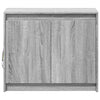 Graues Sideboard mit LED-Beleuchtung Tanin 72x34x61cm (Holz)