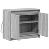 Graues Sideboard mit LED-Beleuchtung Tanin 72x34x61cm (Holz)