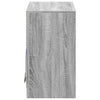 Graues Sideboard mit LED-Beleuchtung Tanin 72x34x61cm (Holz)