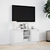 Weißer TV-Schrank mit LED-Beleuchtung Basch 100x34x50cm (Holz)