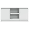Weißer TV-Schrank mit LED-Beleuchtung Basch 100x34x50cm (Holz)