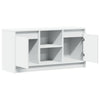 Weißer TV-Schrank mit LED-Beleuchtung Basch 100x34x50cm (Holz)