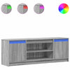 Harmaa tv-taso led-valoilla Basch 139,5x34x50cm (puinen)