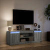 Harmaa tv-taso led-valoilla Basch 139,5x34x50cm (puinen)