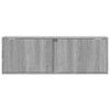 Harmaa tv-seinäkaappi Diora 100x31x35cm (led-valoilla sonoma)
