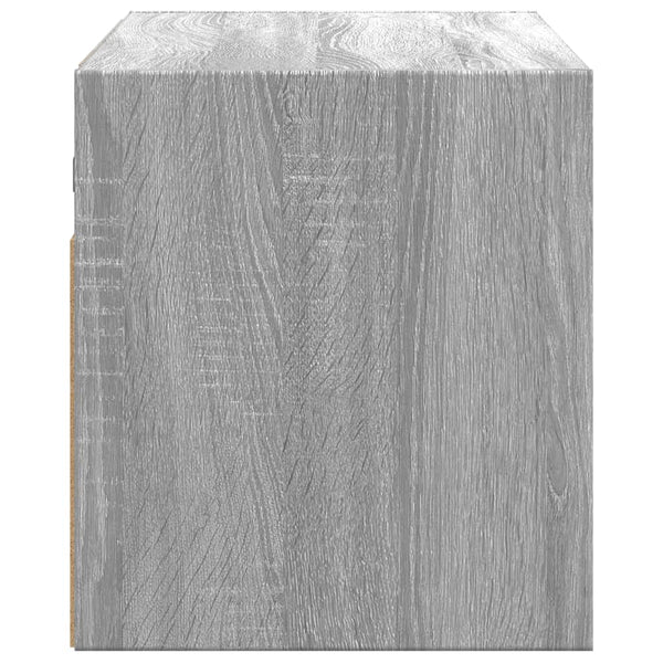 Harmaa tv-seinäkaappi Diora 100x31x35cm (led-valoilla sonoma)