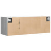 Harmaa tv-seinäkaappi Diora 100x31x35cm (led-valoilla sonoma)