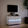 Weißer TV-Wandschrank Awwad 80x31x45cm (mit LED-Beleuchtung)