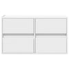 Weißer TV-Wandschrank Awwad 80x31x45cm (mit LED-Beleuchtung)