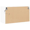 Weißer TV-Wandschrank Awwad 80x31x45cm (mit LED-Beleuchtung)