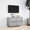 TV-Wandschrank Awwad in Betongrau 80x31x45cm (mit LED-Beleuchtung)