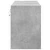 TV-Wandschrank Awwad in Betongrau 80x31x45cm (mit LED-Beleuchtung)