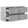 TV-Wandschrank Awwad in Betongrau 80x31x45cm (mit LED-Beleuchtung)