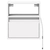 Weißer TV-Wandschrank Hairi 41x31x45cm (mit LED-Beleuchtung)