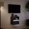 Hairi TV-Wandschrank, schwarz, 41x31x45 cm (mit LED-Beleuchtung)