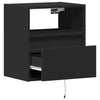 Hairi TV-Wandschrank, schwarz, 41x31x45 cm (mit LED-Beleuchtung)