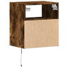 Wildeiche TV-Wandschrank Hairi 41x31x45cm (mit LED-Beleuchtung)