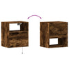 Wildeiche TV-Wandschrank Hairi 41x31x45cm (mit LED-Beleuchtung)