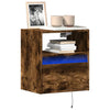 Wildeiche TV-Wandschrank Hairi 41x31x45cm (mit LED-Beleuchtung)