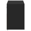 Schwarzer TV-Wandschrank Hairi 100x31x45cm (mit LED-Beleuchtung)