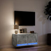 TV-Wandschrank Antinogel, betongrau, 80x31x35 cm (mit LED-Beleuchtung)