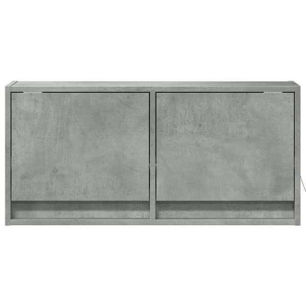 TV-Wandschrank Antinogel, betongrau, 80x31x35 cm (mit LED-Beleuchtung)