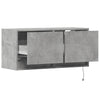 TV-Wandschrank Antinogel, betongrau, 80x31x35 cm (mit LED-Beleuchtung)