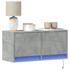 TV-Wandschrank Antinogel, betongrau, 80x31x35 cm (mit LED-Beleuchtung)
