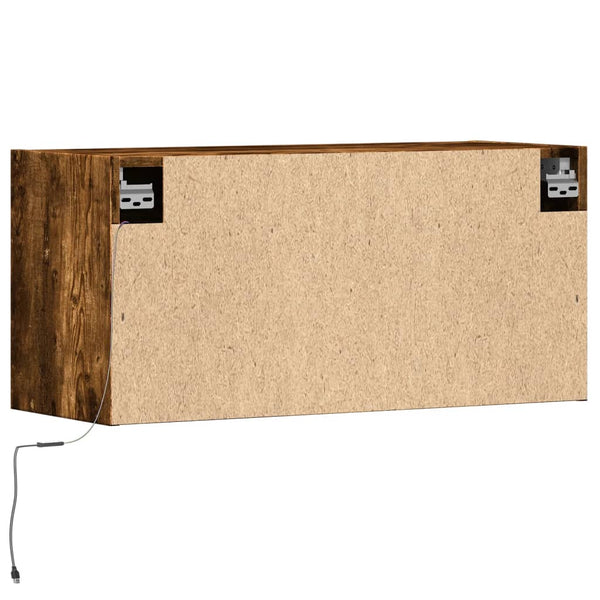 TV-Wandschrank Savutammi Antinogel 80x31x35cm (mit LED-Beleuchtung)