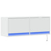 Weißer TV-Wandschrank Antinogel 100x31x35cm (mit LED-Beleuchtung)