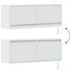Weißer TV-Wandschrank Antinogel 100x31x35cm (mit LED-Beleuchtung)